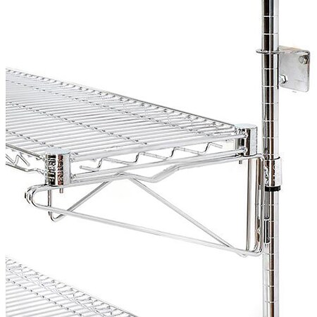 Poly-Green Wall Mount Wire Shelf, Additional Level 30W X 24D